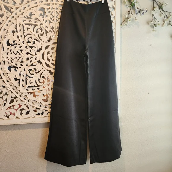 BEC+BRIDGE ANGELICA BODICE WIDE LEG BLACK PANTS HIGH WAIST NWT SIZE 2 - Picture 8 of 16
